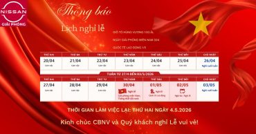 THÔNG BÁO LỊCH NGHỈ LỄ GIỖ TỔ HÙNG VƯƠNG, 30/4 VÀ 1/5/2026